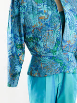 Thai Silk Turquoise Ensemble Suit arcadeshops.com