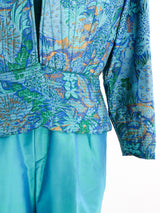 Thai Silk Turquoise Ensemble Suit arcadeshops.com