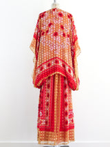 Silk Floral Caftan Ensemble Suit arcadeshops.com