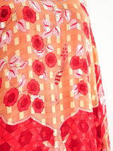 Silk Floral Caftan Ensemble Suit arcadeshops.com