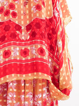 Silk Floral Caftan Ensemble Suit arcadeshops.com