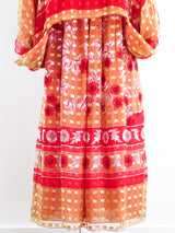 Silk Floral Caftan Ensemble Suit arcadeshops.com