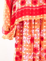 Silk Floral Caftan Ensemble Suit arcadeshops.com