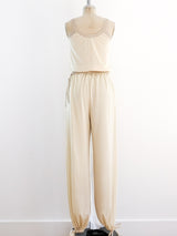 Ivory Crepe Sportswear Ensemble Suit arcadeshops.com
