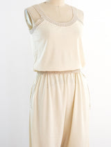 Ivory Crepe Sportswear Ensemble Suit arcadeshops.com