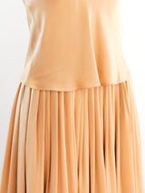 1980's Calvin Klein Blush Silk Halter Ensemble Suit arcadeshops.com