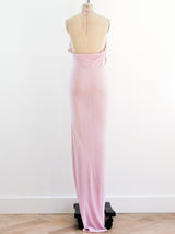 Lilac Jersey Open Back Ruffle Dress Dress arcadeshops.com