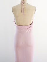 Lilac Jersey Open Back Ruffle Dress Dress arcadeshops.com