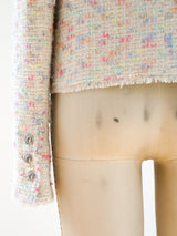 Chanel Pastel Tweed Jacket Jacket arcadeshops.com