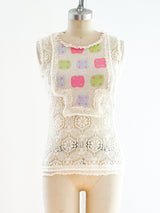 Chanel Cashmere and Lace Shell Top arcadeshops.com
