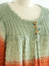 Krizia Mohair Babydoll Sweater Top arcadeshops.com
