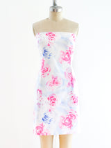 Versus Versace Rose Print Mini Dress arcadeshops.com
