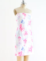 Versus Versace Rose Print Mini Dress arcadeshops.com