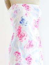 Versus Versace Rose Print Mini Dress arcadeshops.com