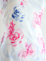 Versus Versace Rose Print Mini Dress arcadeshops.com