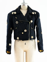 Moschino Bottle Cap Studded Jacket Jacket arcadeshops.com