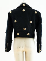 Moschino Bottle Cap Studded Jacket Jacket arcadeshops.com