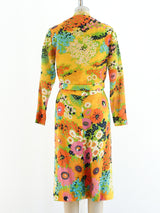 Pauline Trigere Floral Halter Ensemble Suit arcadeshops.com
