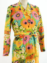 Pauline Trigere Floral Halter Ensemble Suit arcadeshops.com
