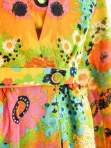 Pauline Trigere Floral Halter Ensemble Suit arcadeshops.com
