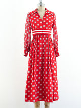 Mollie Parnis Dot Print Dress Dress arcadeshops.com