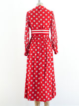 Mollie Parnis Dot Print Dress Dress arcadeshops.com