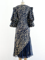Judy Hornby Navy and Gold Dress Dress arcadeshops.com