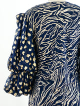 Judy Hornby Navy and Gold Dress Dress arcadeshops.com