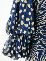 Judy Hornby Navy and Gold Dress Dress arcadeshops.com