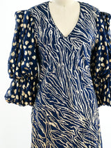 Judy Hornby Navy and Gold Dress Dress arcadeshops.com