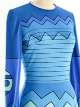 Louis Feraud Graphic Knit Maxi Dress arcadeshops.com