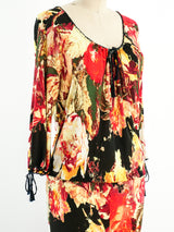 Jean Paul Gaultier Floral Maxi Dress Dress arcadeshops.com