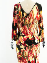 Jean Paul Gaultier Floral Maxi Dress Dress arcadeshops.com