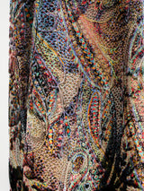 Pauline Trigere Devore Velvet Paisley Dress Dress arcadeshops.com