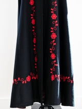 Wool Floral Embroidered Cape Jacket arcadeshops.com