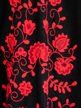 Wool Floral Embroidered Cape Jacket arcadeshops.com