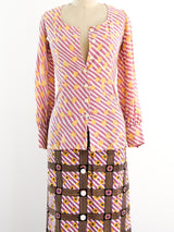 1960's Ungaro Mixed Print Ensemble Suit arcadeshops.com