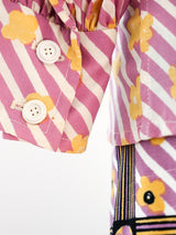 1960's Ungaro Mixed Print Ensemble Suit arcadeshops.com