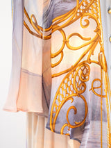 Nautical Printed Sleeveless Chiffon Ensemble Suit arcadeshops.com