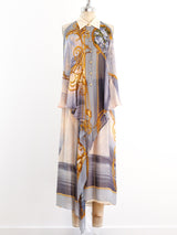 Nautical Printed Sleeveless Chiffon Ensemble Suit arcadeshops.com