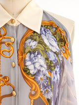 Nautical Printed Sleeveless Chiffon Ensemble Suit arcadeshops.com