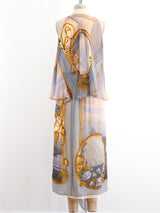 Nautical Printed Sleeveless Chiffon Ensemble Suit arcadeshops.com