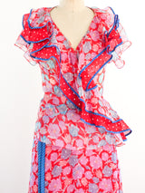 Koos Van Den Akker Wrap Style Floral Ensemble Suit arcadeshops.com