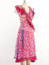 Koos Van Den Akker Wrap Style Floral Ensemble Suit arcadeshops.com