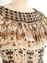 Oscar de la Renta Cotton Romper Ensemble Suit arcadeshops.com