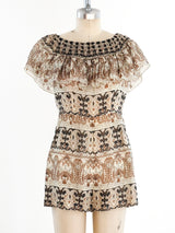 Oscar de la Renta Cotton Romper Ensemble Suit arcadeshops.com