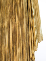 Sage Green Pleated Dress Dress arcadeshops.com