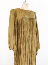 Sage Green Pleated Dress Dress arcadeshops.com