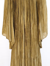 Sage Green Pleated Dress Dress arcadeshops.com