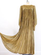 Sage Green Pleated Dress Dress arcadeshops.com